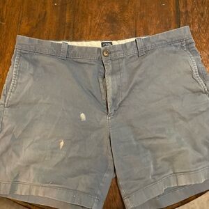 J. Crew Men's Gray Flat Front Shorts